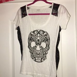 Express Skull Tee Sz S
